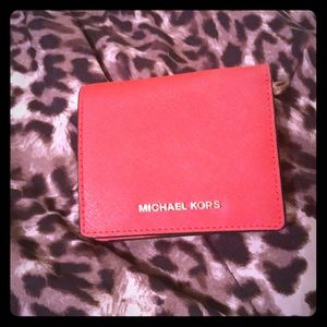 Red Michael Kors Wallet